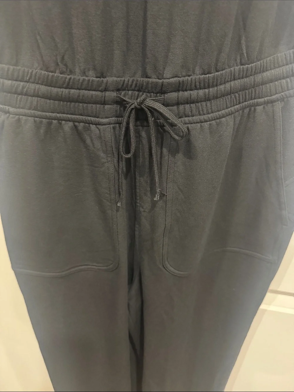lululemon athletica Black BeCalm Sleeveless Cinch-Waist Jumpsuit Size S